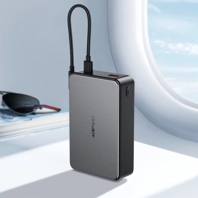 Power bank 20000mAh cu USB-C, USB, cablu Acefast M29, 22.5W
