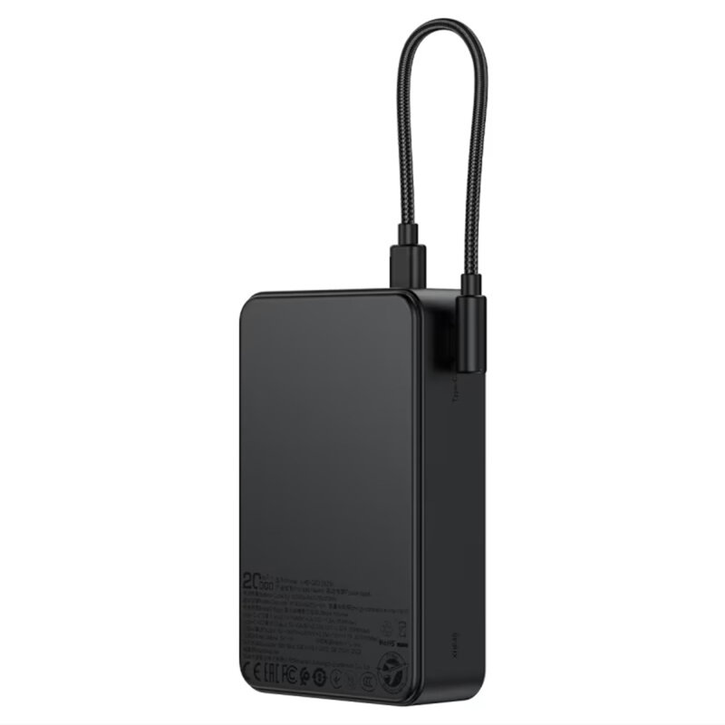 Power bank 20000mAh cu USB-C, USB, cablu Acefast M29, 22.5W