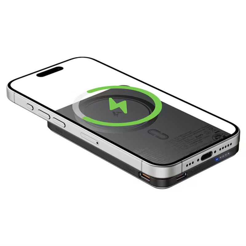 Baterie externa magnetica slim, cablu tip C Acefast M30, 5000mAh