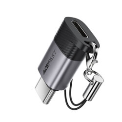 Adaptor OTG Type-C la Lightning 60W Acefast J19, gri