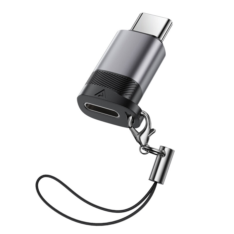Adaptor OTG Type-C la Lightning 60W Acefast J19, gri