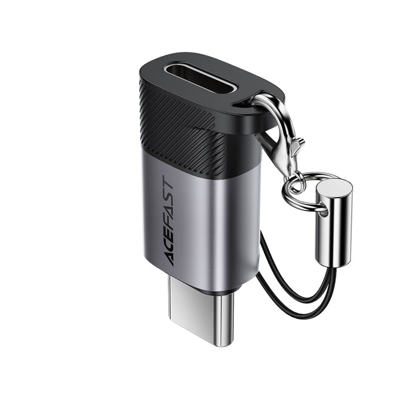 Adaptor OTG Type-C la Lightning 60W Acefast J19, gri