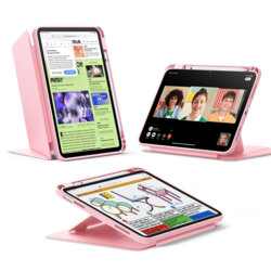 Husa iPad 12 (2026) ESR Flip Hybrid, roz