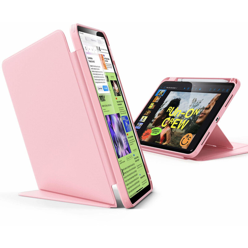 Husa iPad 12 (2026) ESR Flip Hybrid, roz