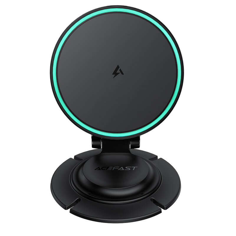 Suport auto magnetic, incarcare wireless 15W Acefast D65, negru