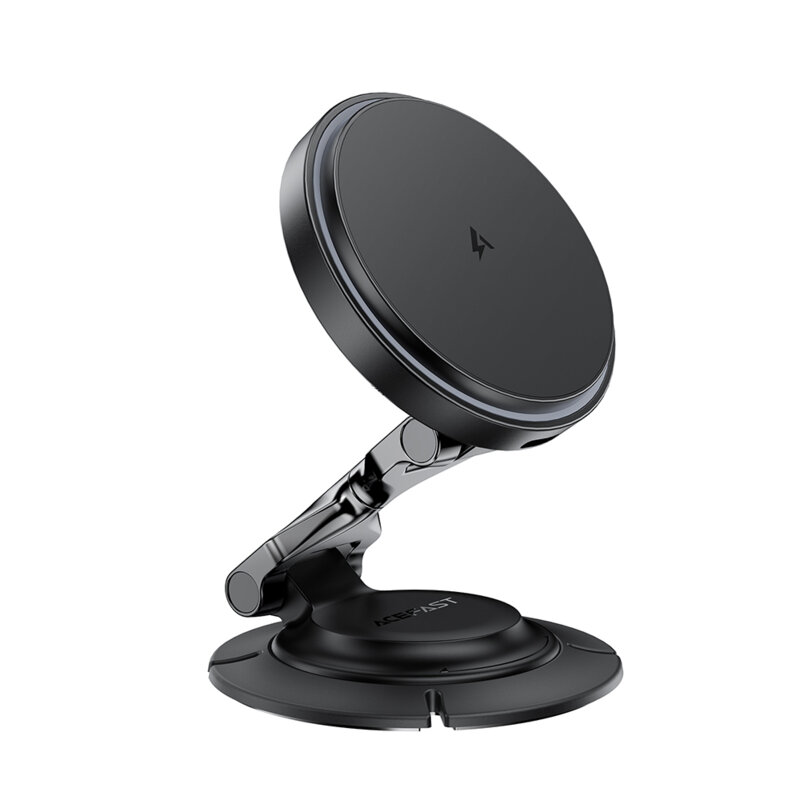 Suport auto magnetic, incarcare wireless 15W Acefast D65, negru