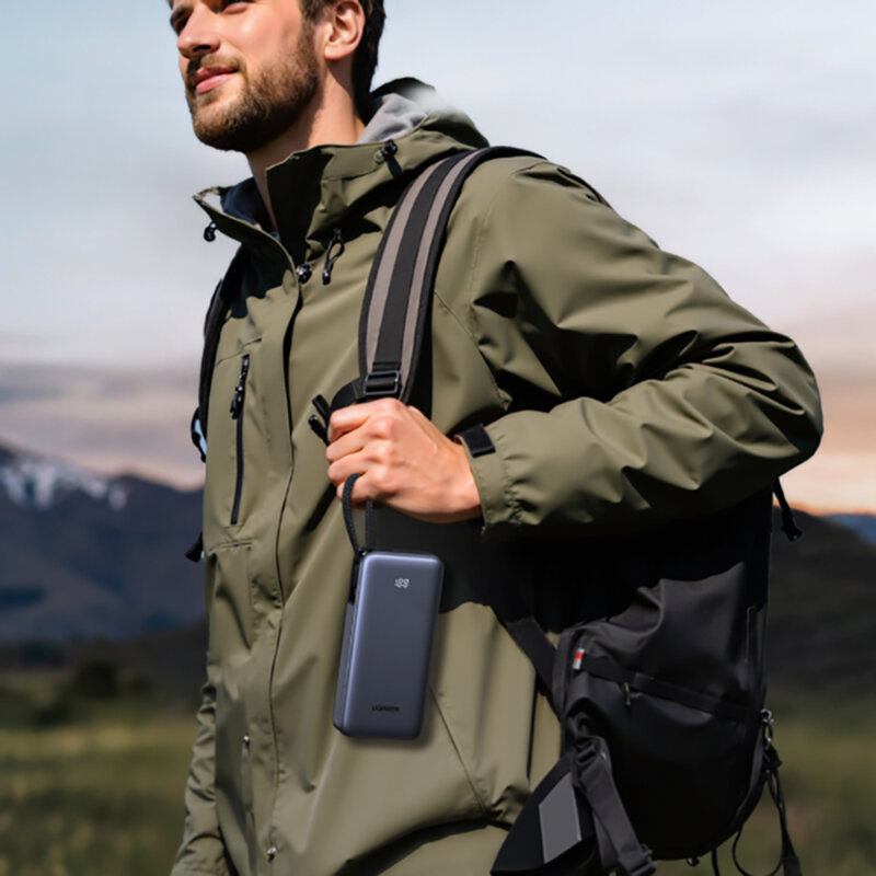 Baterie externa USB, Type-C, 20000mAh Ugreen, 45W, gri, 55988B