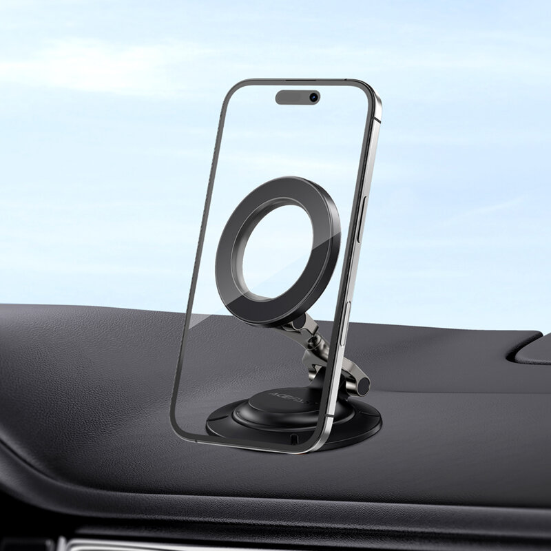 Suport auto magnetic pentru bord Acefast D64, universal, negru