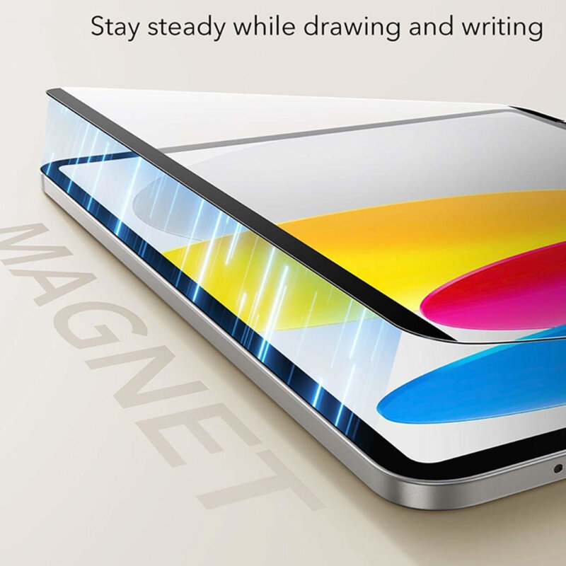 Folie iPad 12 (2026) ESR Paper-Feel Magnetic, transparenta