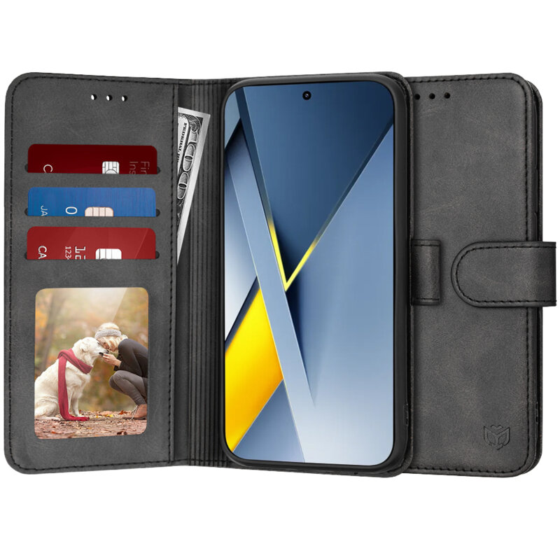 Husa 360 Xiaomi Poco F8 Ultra Techsuit Diary Book, negru