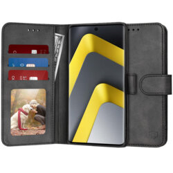 Husa 360 Xiaomi Poco M8 5G Techsuit Diary Book, negru