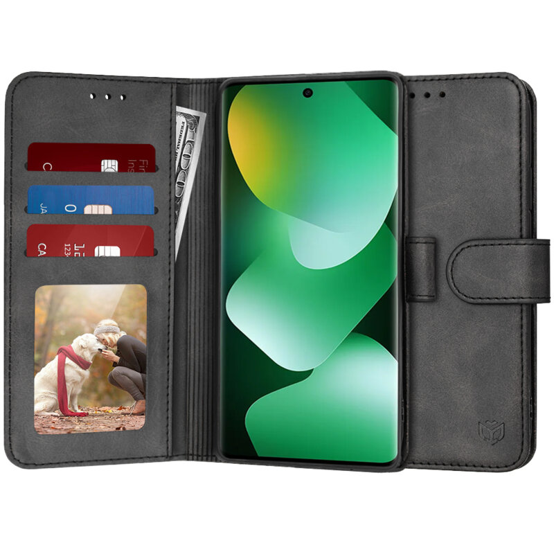 Husa 360 Xiaomi Redmi Note 15 4G Techsuit Diary Book, negru