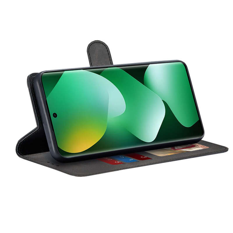 Husa 360 Xiaomi Redmi Note 15 4G Techsuit Diary Book, negru