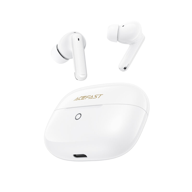 Casti Bluetooth 6.0 cu Noise Cancelling Acefast W7, 320mAh, alb