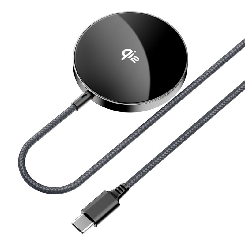 Incarcator wireless universal MagSafe Qi2, 15W Acefast E24, 1.2m
