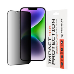 Folie sticla iPhone 14 Plus Techsuit 111D Privacy Full Glue, negru