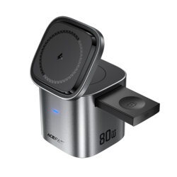 Statie de incarcare GaN 6in1 cu cablu tip C Acefast Z9, 80W