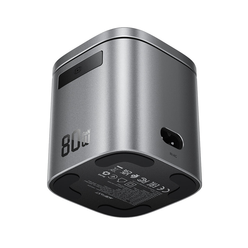 Statie de incarcare GaN 6in1 cu cablu tip C Acefast Z9, 80W
