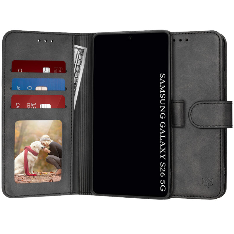 Husa 360 Samsung Galaxy S26 Techsuit Diary Book, negru