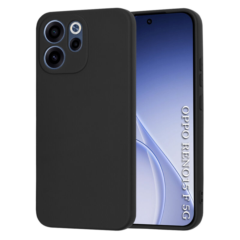 Husa silicon Oppo Reno15 F Techsuit SoftFlex, negru