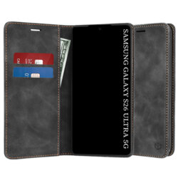 Husa piele Samsung Galaxy S26 Ultra Techsuit Confy Cover, negru