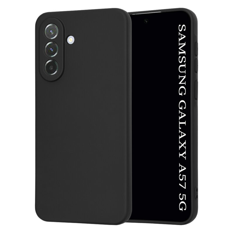 Husa silicon Samsung Galaxy A57 5G Techsuit SoftFlex, negru