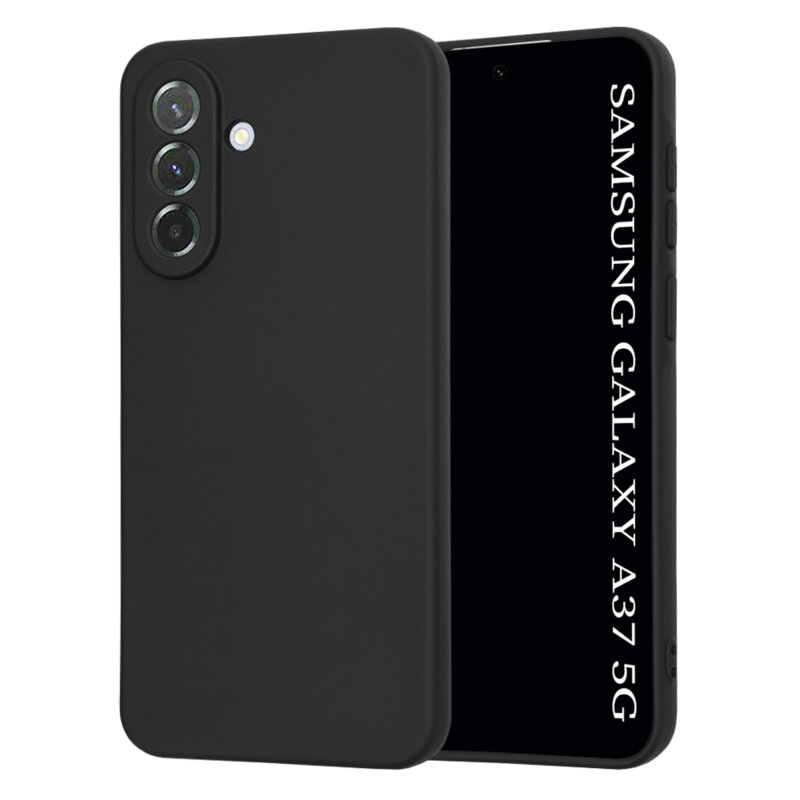 Husa silicon Samsung Galaxy A37 5G Techsuit SoftFlex, negru