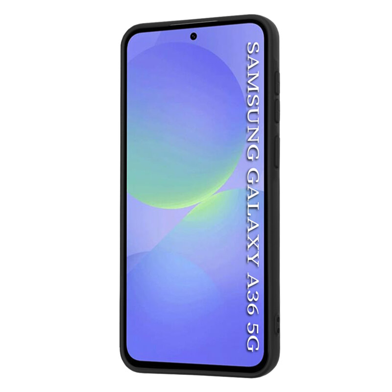Husa silicon Samsung Galaxy A36 5G Techsuit SoftFlex, negru