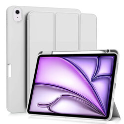 Husa iPad Air 11 (2025) Techsuit Flex Trifold Pen, gri