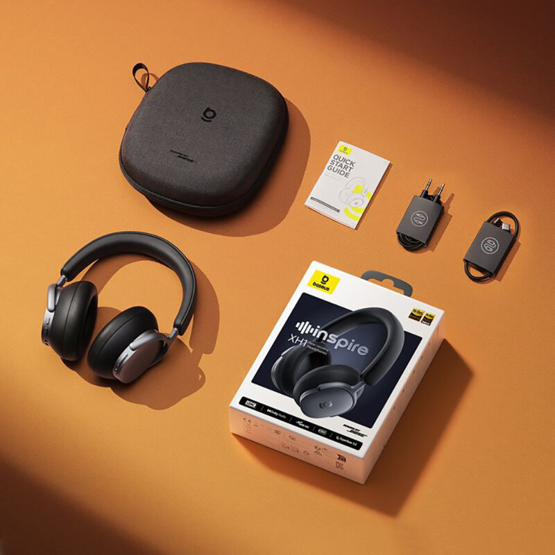 Casti Bluetooth 6.1, Dolby Audio Baseus Inspire XH1, negru