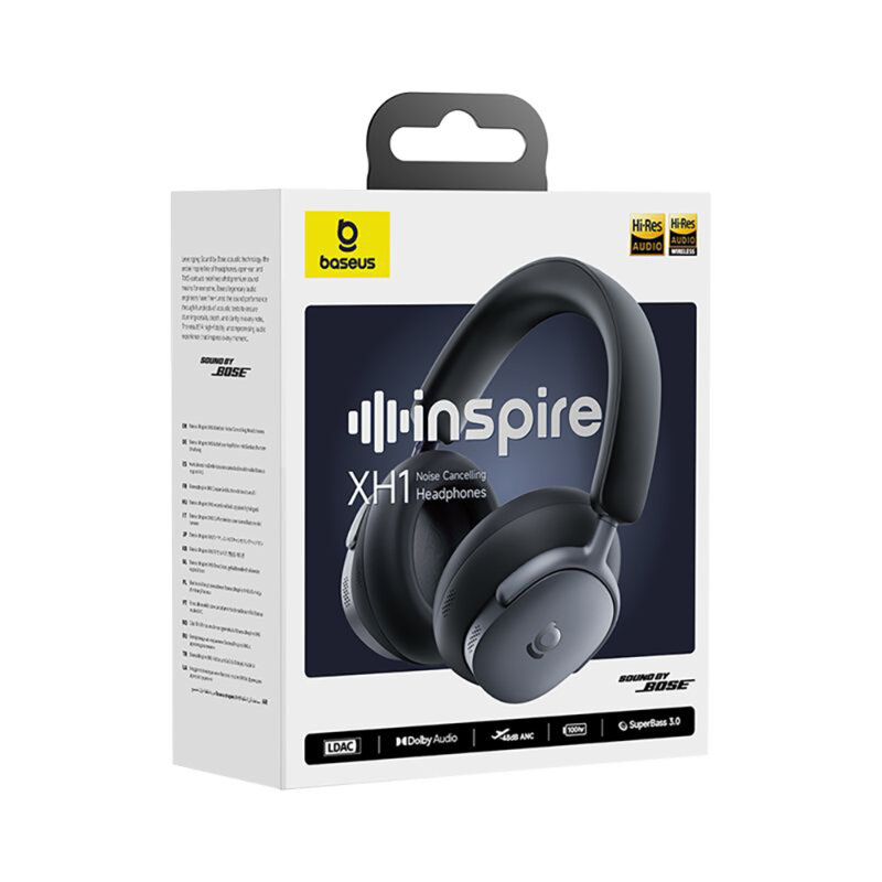 Casti Bluetooth 6.1, Dolby Audio Baseus Inspire XH1, negru
