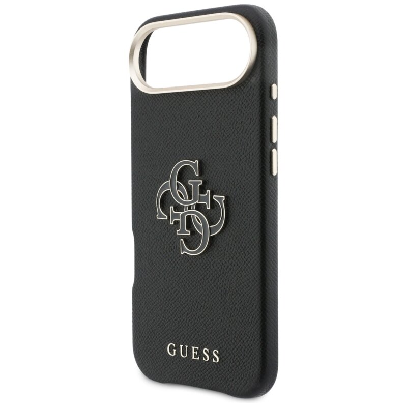 Husa originala Guess iPhone 17 Air Hardcase Resin Logo, negru, GUHCP17M5PS4RGGK