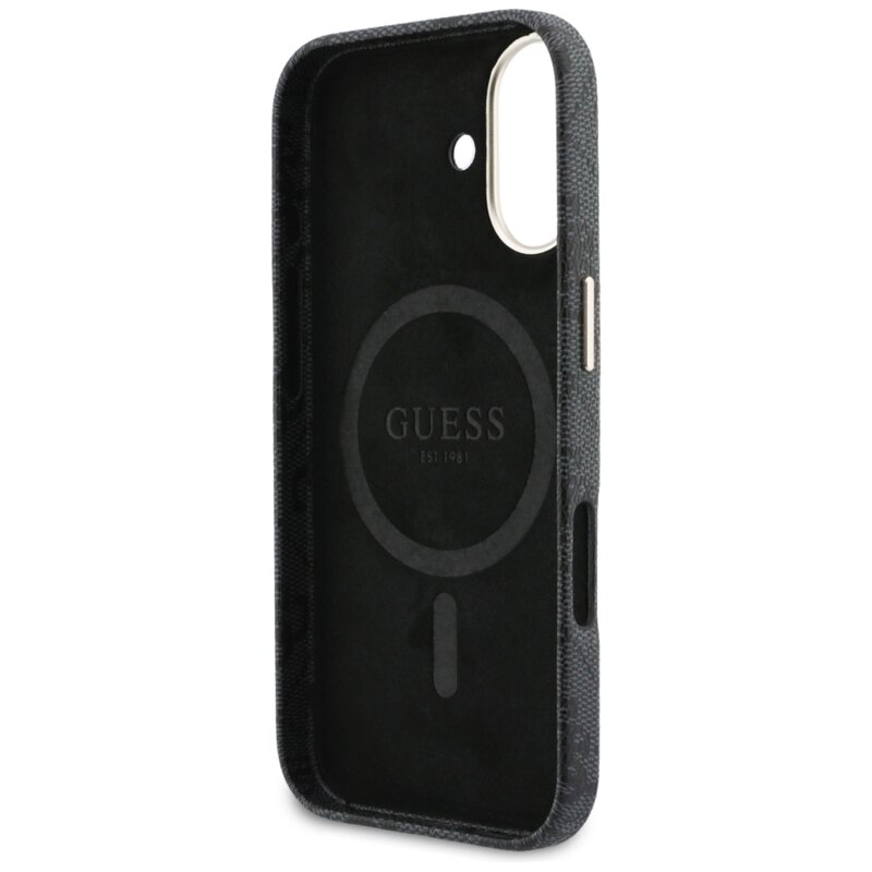 Husa Guess iPhone 17 4G Script MagSafe, negru, GUHMP17S5P4FWMSK