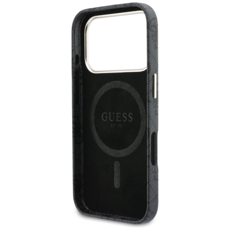 Husa Guess iPhone 17 Pro 4G Script MagSafe, negru, GUHMP17L5P4FWMSK