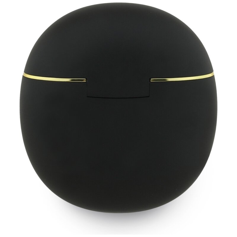 Casti Bluetooth TWS Guess Script Print, negru, GUTWSA15HETK