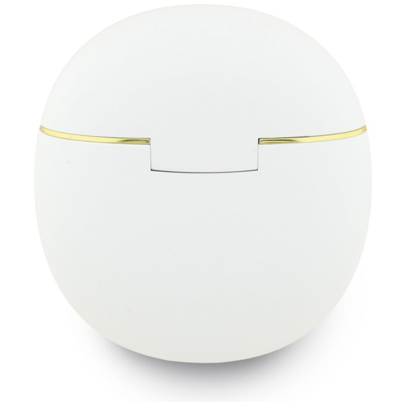 Casti Bluetooth TWS Guess Script Print, alb, GUTWSA15HETH