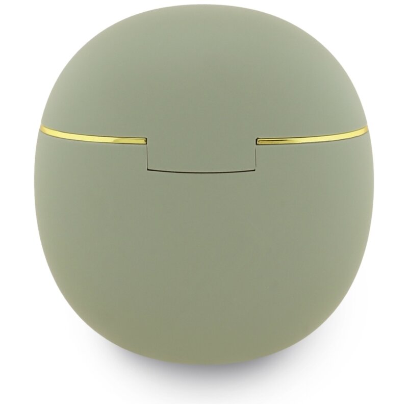 Casti Bluetooth TWS Guess Script Print, kaki, GUTWSA15HETN