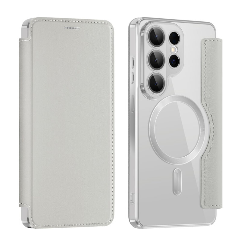 Husa Samsung Galaxy S26 Ultra Techsuit SmartMag Book Case, gri