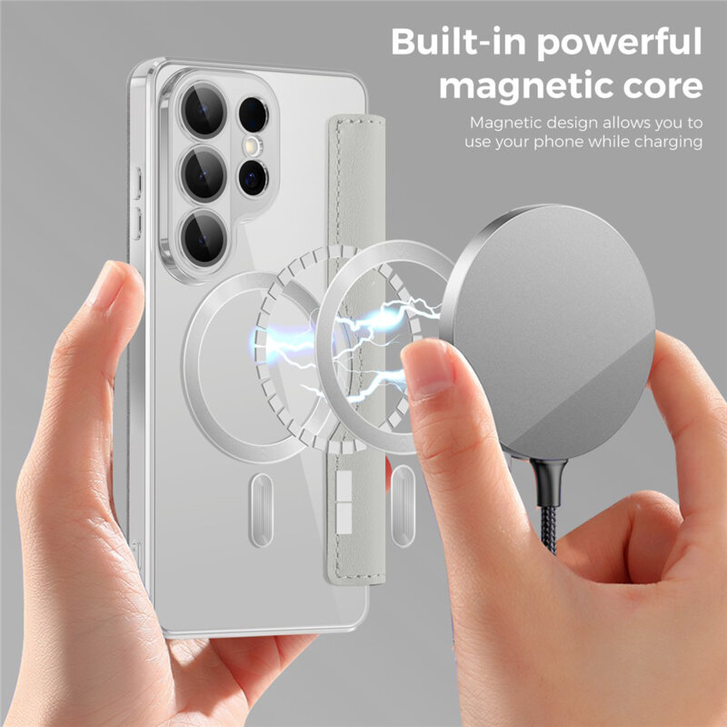 Husa Samsung Galaxy S26 Ultra Techsuit SmartMag Book Case, gri