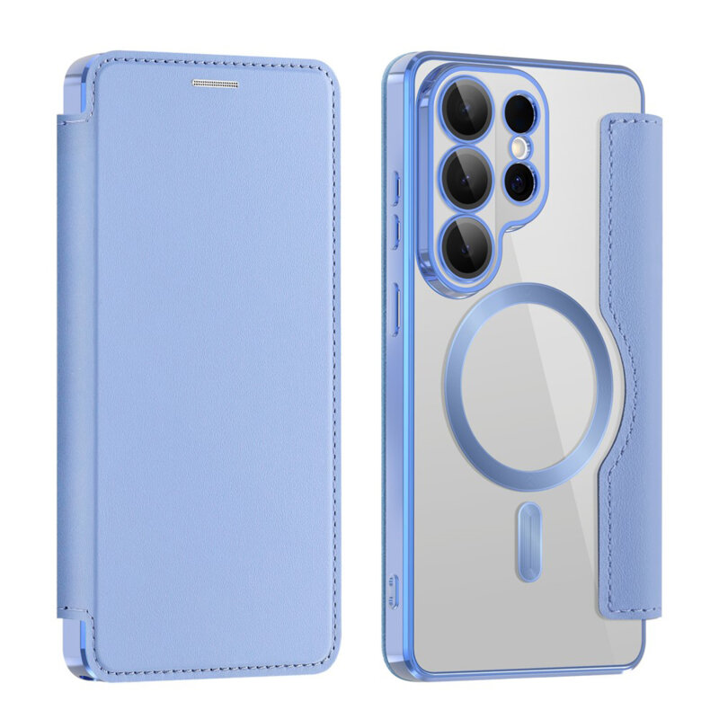 Husa Samsung Galaxy S26 Ultra Techsuit SmartMag Book Case, bleu