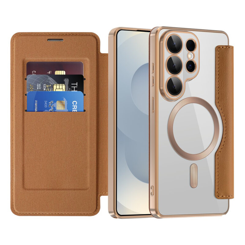 Husa Samsung Galaxy S26 Ultra Techsuit SmartMag Book Case, maro
