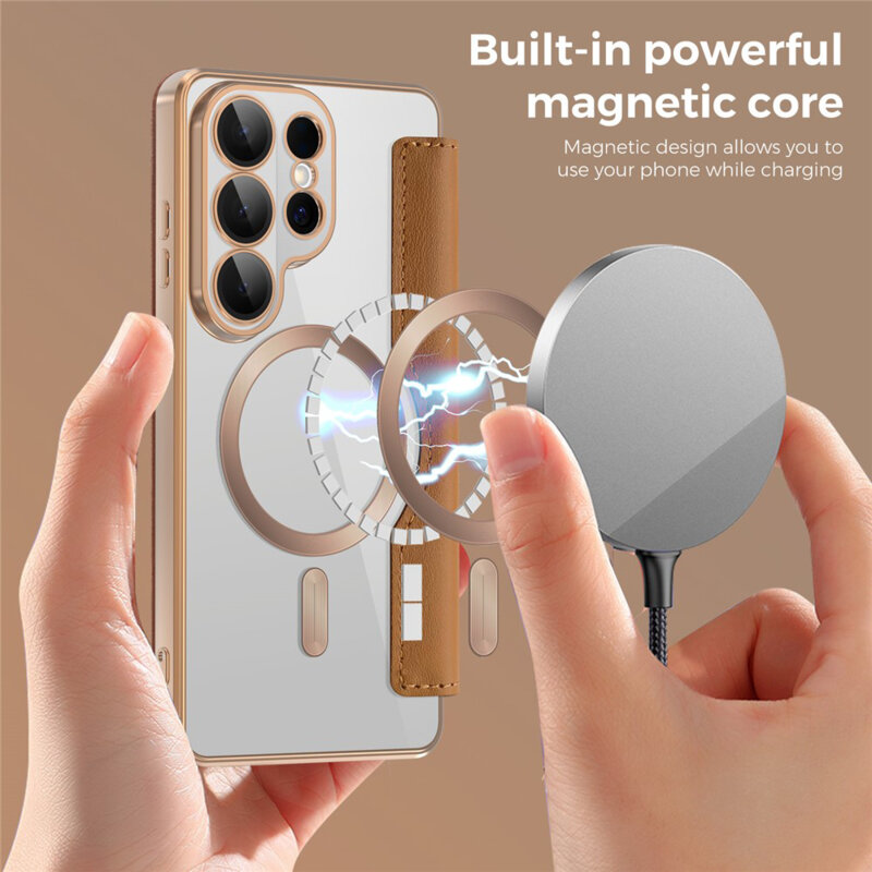 Husa Samsung Galaxy S26 Ultra Techsuit SmartMag Book Case, maro