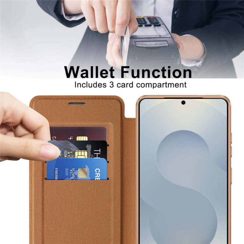 Husa Samsung Galaxy S26 Ultra Techsuit SmartMag Book Case, maro