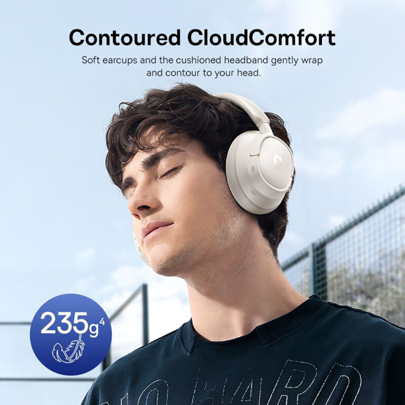 Casti Noise Cancelling, Hi-Res Baseus Bass BH1 NC, alb, A0203702