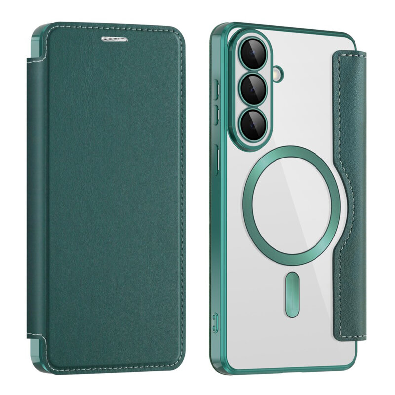 Husa Samsung Galaxy S26 Plus Techsuit SmartMag Book Case, verde