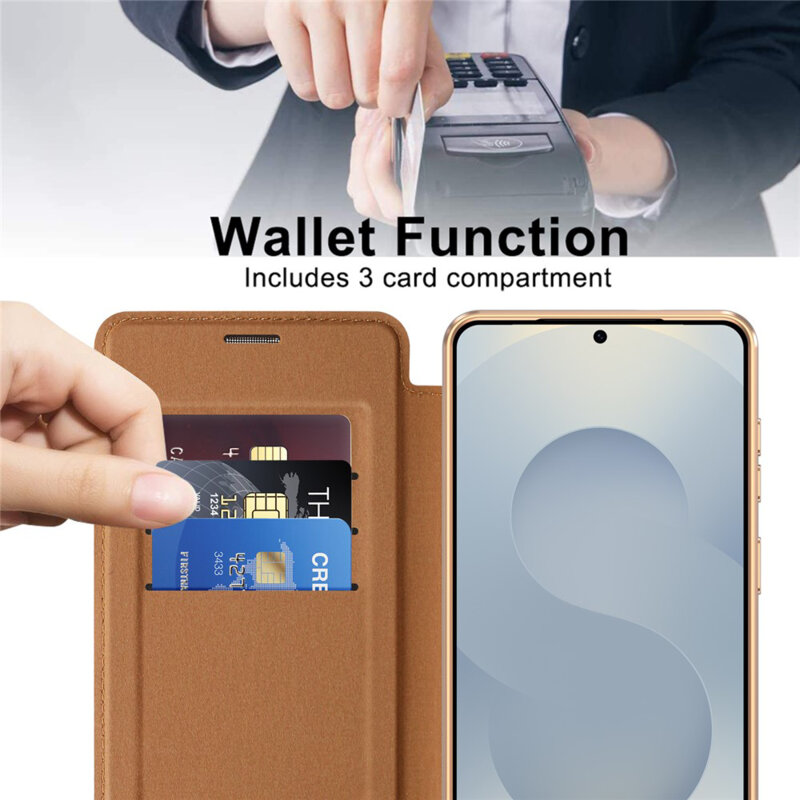 Husa Samsung Galaxy S26 Techsuit SmartMag Book Case, maro