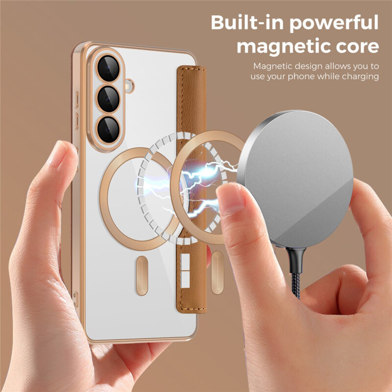 Husa Samsung Galaxy S26 Techsuit SmartMag Book Case, maro