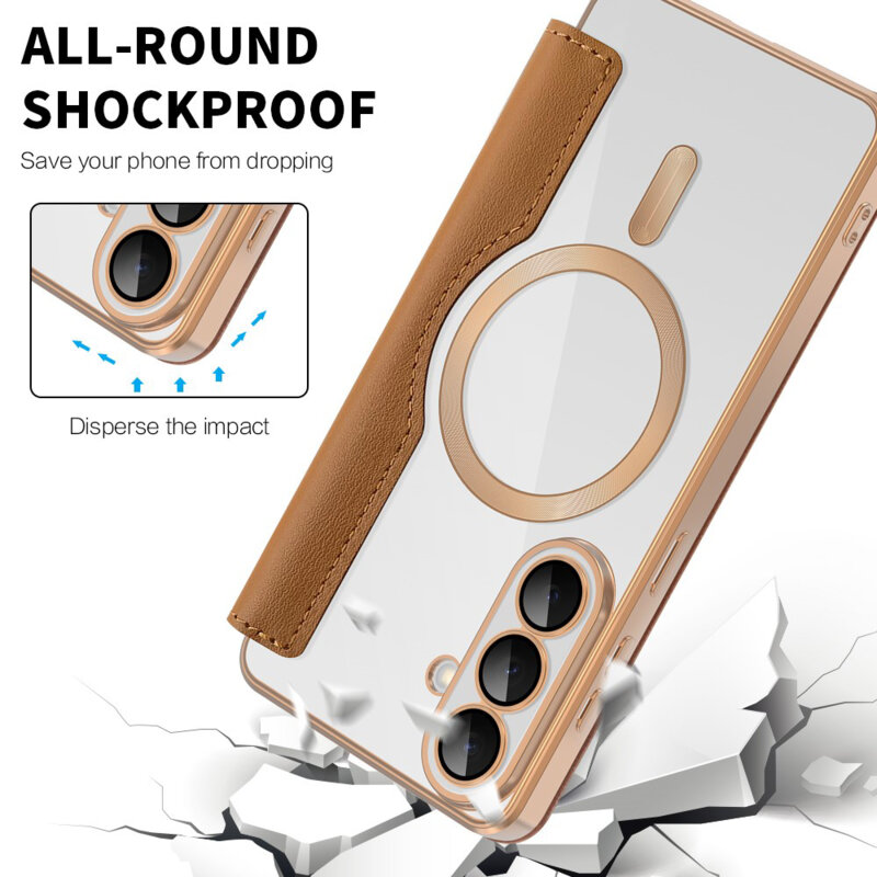 Husa Samsung Galaxy S26 Techsuit SmartMag Book Case, maro