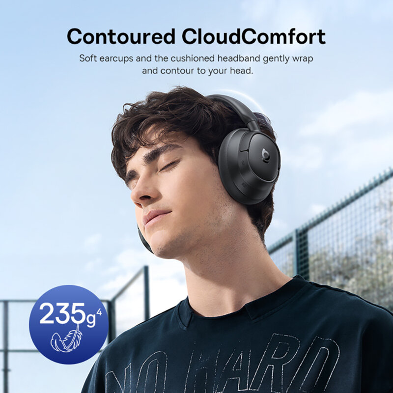 Casti Noise Cancelling, Hi-Res Baseus Bass BH1 NC, negru, A0203703