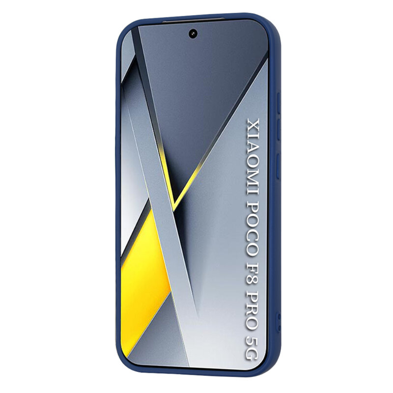 Husa silicon Xiaomi Poco F8 Pro Techsuit SoftFlex, bleumarin